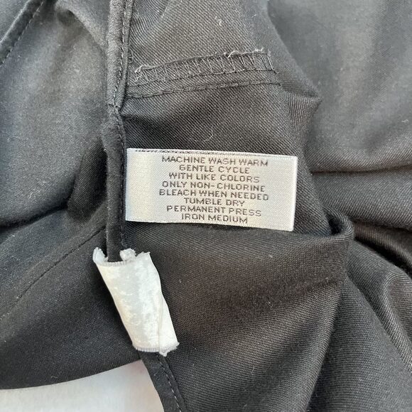 Geoffrey Beene sateen long sleeve dress shirt black mens sz Lg, 16-1/2, 34/35 - Picture 6 of 7